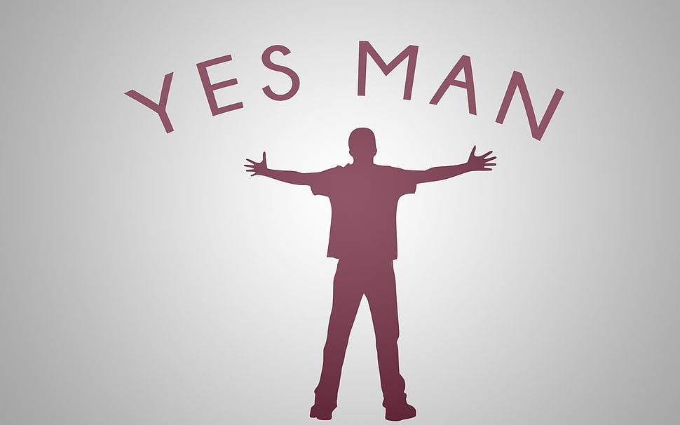 Yes Man illustration HD wallpaper